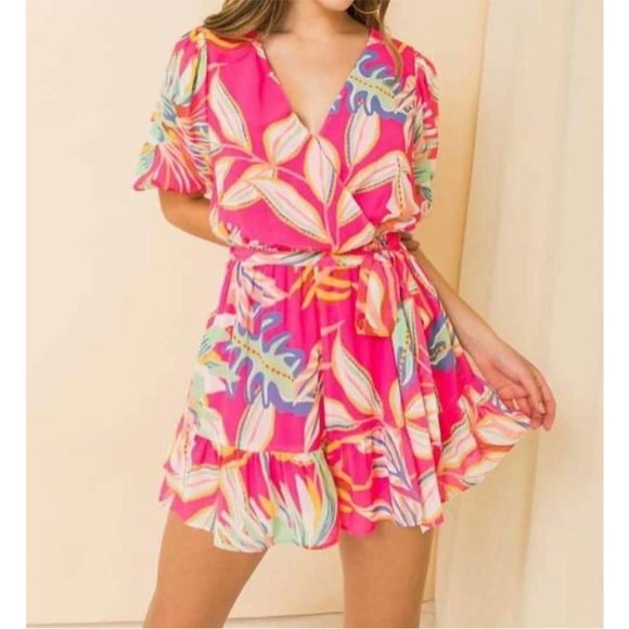 Flying Tomato Pants - “Paradise” Puff Sleeve Romper